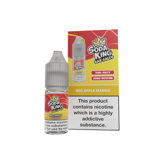 20mg Soda King Bar SALTS 10ml - (50VG/50PG) - Flavour: Red Apple Mango