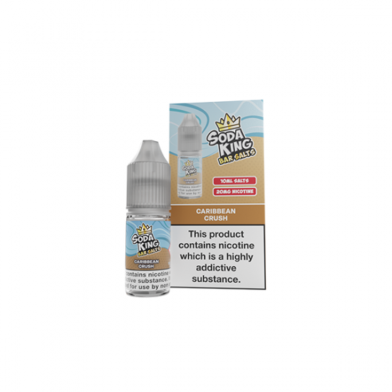 Soda King Bar SALTS 20mg Nic Salts 10ml - (50VG/50PG) - Flavour: Caribean Crush