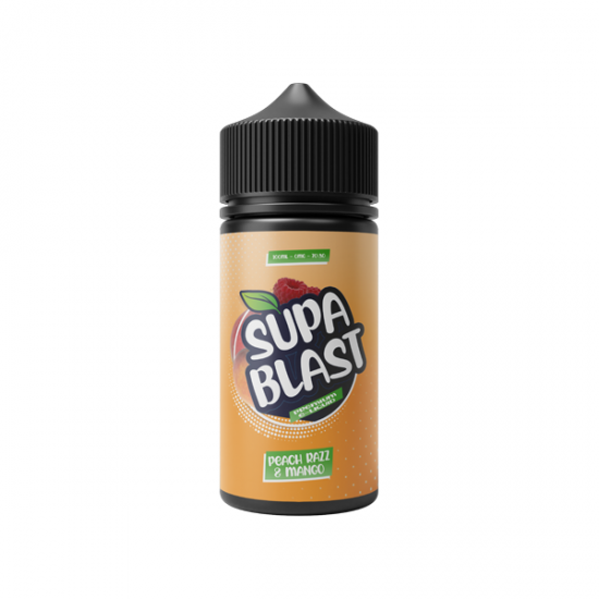 Supa Blast 100ml Shortfill 0mg (70VG/30PG) - Flavour: Peach Razz & Mango