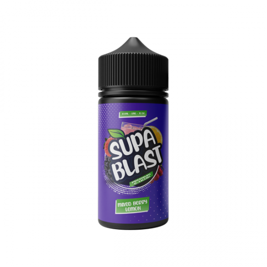 Supa Blast 100ml Shortfill 0mg (70VG/30PG) - Flavour: Mixed Berry Lemon