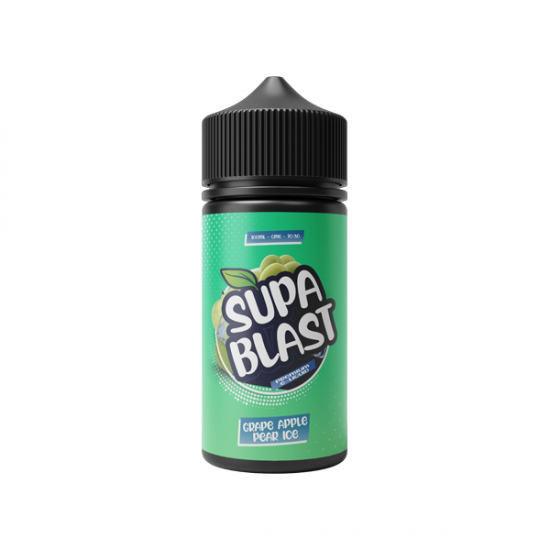 Supa Blast 100ml Shortfill 0mg (70VG/30PG) - Flavour: Grape Apple Pear Ice