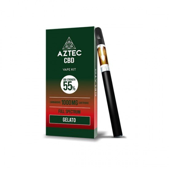 Aztec CBD 1000mg Vape Kit - 1ml - Flavour: Gelato