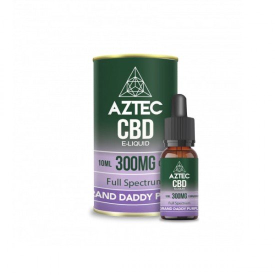 Aztec CBD 300mg CBD Vaping Liquid 10ml (50PG/50VG) - Flavour: Grand Daddy Purple