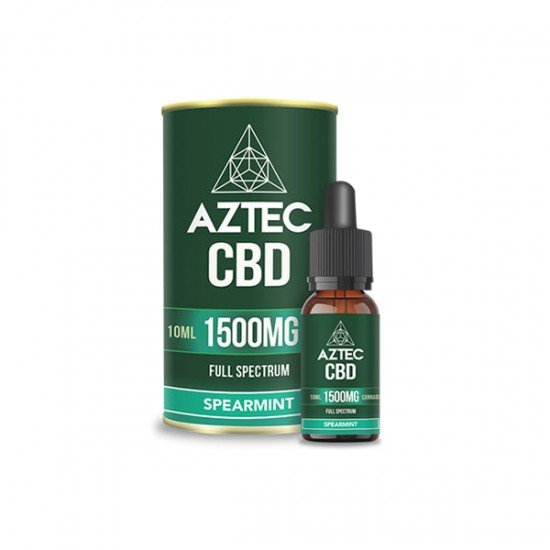 Aztec CBD Full Spectrum Hemp Oil 1500mg CBD 10ml - Flavour: Spearmint