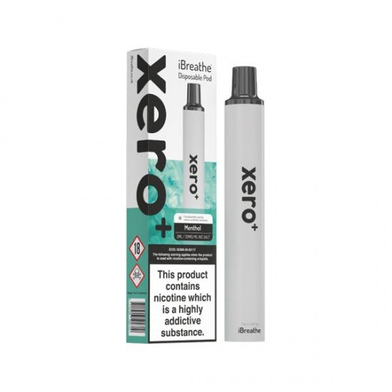 20mg iBreathe Xero+ Disposable Vape Pod 600 Puffs - Flavour: Menthol