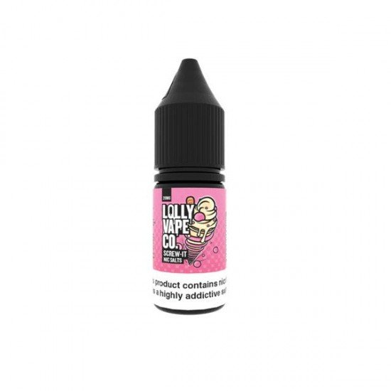 10mg Lolly Vape Co 10ml Nic Salts (50VG/50PG) - Flavour: Screw It