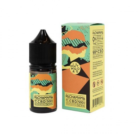 Pachamama 500mg CBD Vaping Liquid 30ml (70PG/30VG) - Flavour: Minty Mango