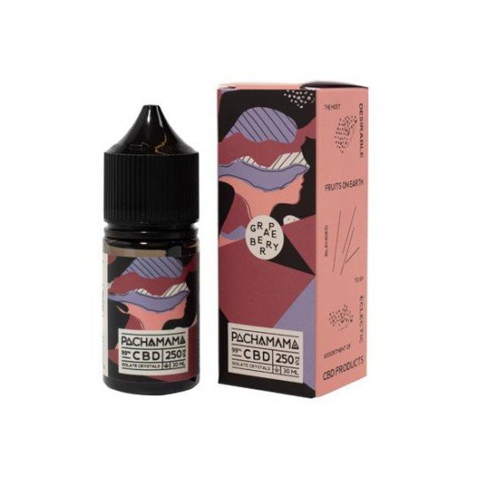 Pachamama 250mg CBD Vaping Liquid 30ml (70PG/30VG) - Flavour: Grape Berry