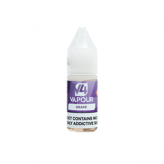 3mg V4 Vapour Freebase E-Liquid 10ml (50VG/50PG) - Flavour: Grape