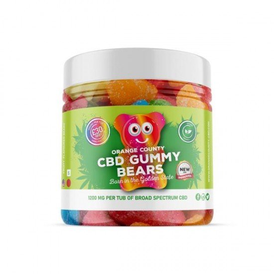 Orange County 1200mg CBD Gummy Bears - Small Pack