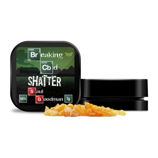 Breaking CBD 98% CBD Shatter - 1g - Flavour: Saul Goodman