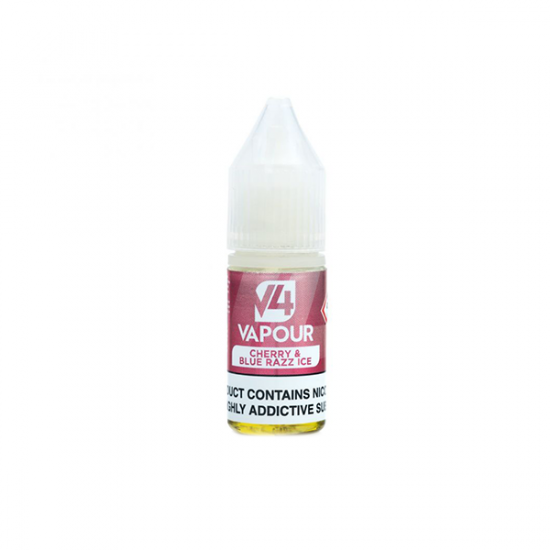 3mg V4 Vapour Freebase E-Liquid 10ml (50VG/50PG) - Flavour: Cherry and Blue Razz Ice