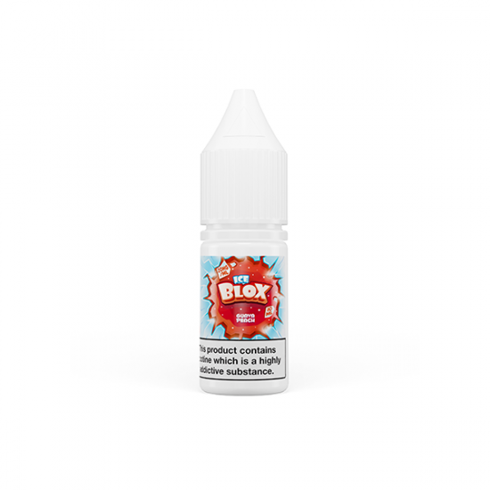 20mg Ice Blox 10ml Nic Salt (50VG / 50PG) - Flavour: Guava Peach