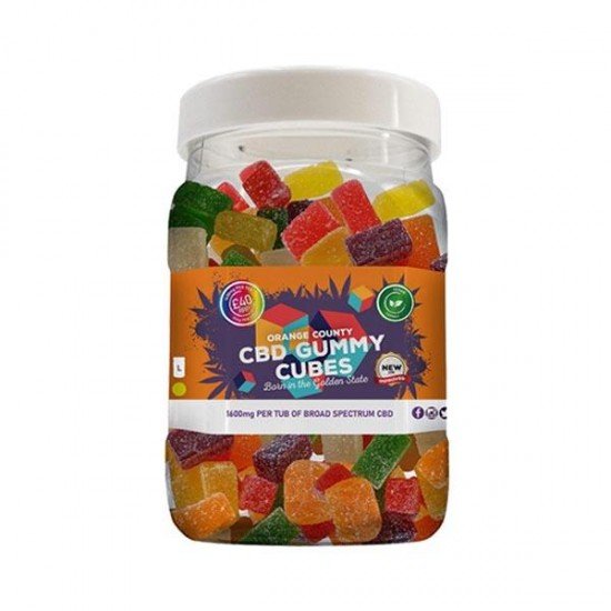 Orange County CBD 4800mg Gummies - Large Pack - Variety: Gummy Cubes