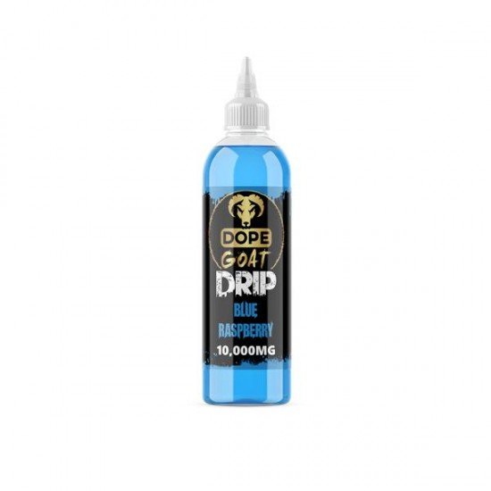 Dope Goat Drip 10,000mg CBD Vaping Liquid 250ml (70PG/30VG) - Flavour: Blue Raspberry