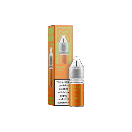 5mg Pod Salt Nexus 10ml Nic Salt (50VG/50PG) - Flavour: Orange Mango Lime