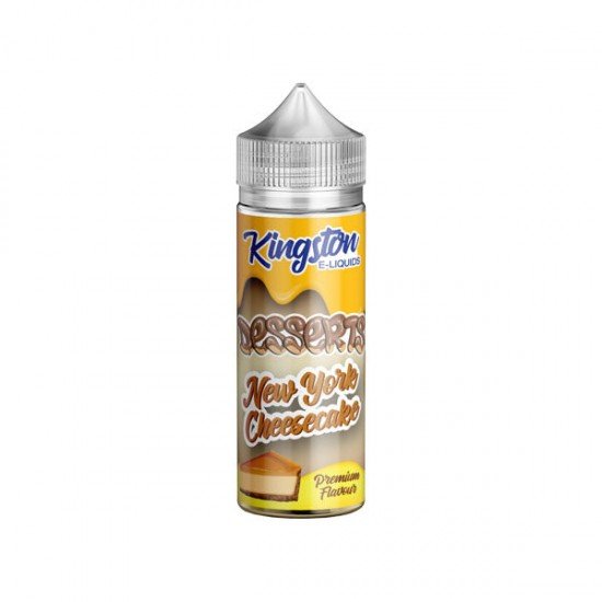 Kingston Desserts 120ml Shortfill 0mg (70VG/30PG) - Flavour: New York Cheesecake