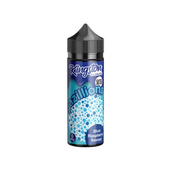 Kingston Gazillions 120ml Shortfill 0mg (50VG/50PG) - Flavour: Blue Raspberry