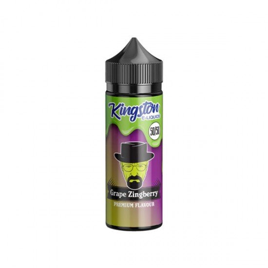 Kingston 120ml Shortfill 0mg (50VG/50PG) - Flavour: Grape Zingberry