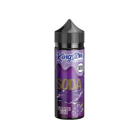 Kingston Soda 120ml Shortfill 0mg (50VG/50PG) - Flavour: Grape Fizz