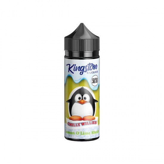 Kingston Chilly Willies 120ml Shortfill 0mg (50VG/50PG) - Flavour: Lemon & Lime Slush