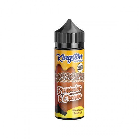 Kingston Desserts 120ml Shortfill 0mg (50VG/50PG) - Flavour: Brownies & Cream