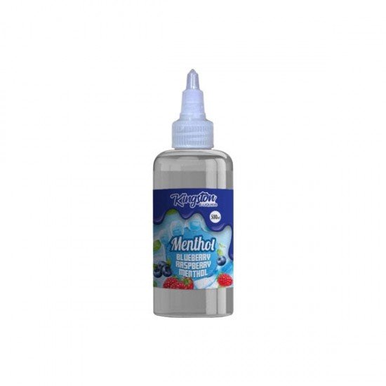 Kingston 500ml Shortfill 0mg (70VG/30PG) - Flavour: Blueberry Raspberry Menthol