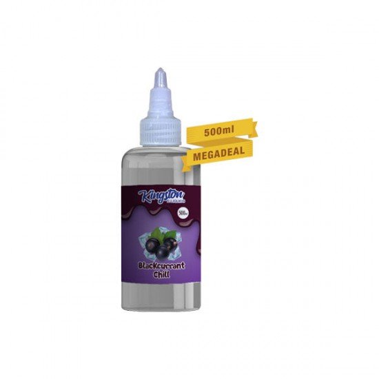 Kingston 500ml Shortfill 0mg (70VG/30PG) - Flavour: Blackcurrant Chill