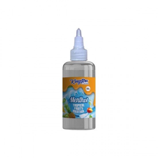 Kingston 500ml Shortfill 0mg (70VG/30PG) - Flavour: Tropical Fruits Menthol