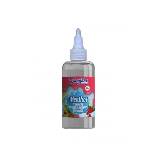 Kingston 500ml Shortfill 0mg (70VG/30PG) - Flavour: Tropical Fruits & Berries Menthol