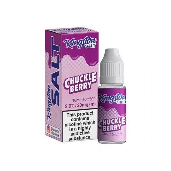 10mg Kingston Salts 10ml Nic Salts (50VG/50PG) - Flavour: Chuckleberry