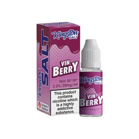 10mg Kingston Salts 10ml Nic Salts (50VG/50PG) - Flavour: Vinberry