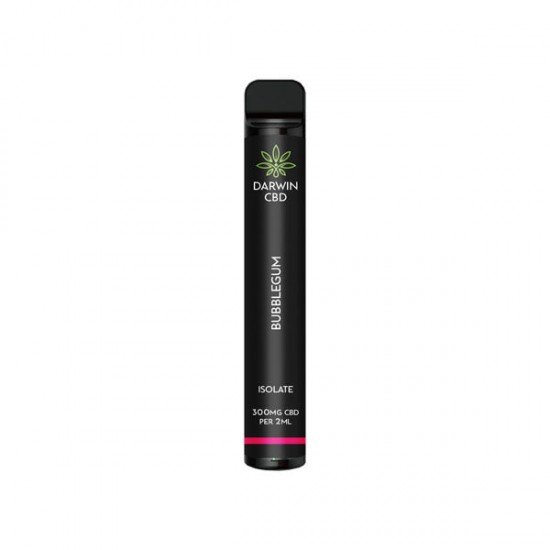 Darwin 300mg CBD Isolate Disposable Vape Device 600 Puffs - Flavour: Bubblegum