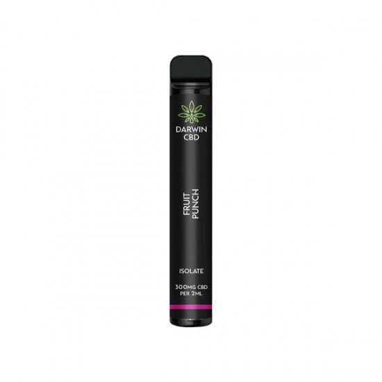 Darwin 300mg CBD Isolate Disposable Vape Device 600 Puffs - Flavour: Fruit Punch