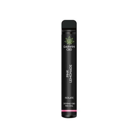 Darwin 300mg CBD Isolate Disposable Vape Device 600 Puffs - Flavour: Pink Lemonade