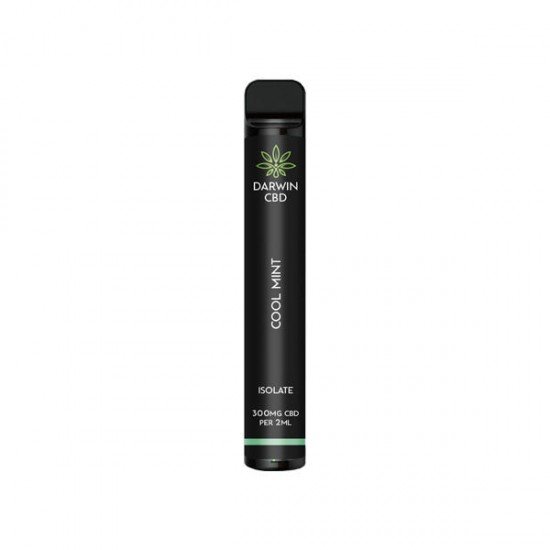 Darwin 300mg CBD Isolate Disposable Vape Device 600 Puffs - Flavour: Cool Mint