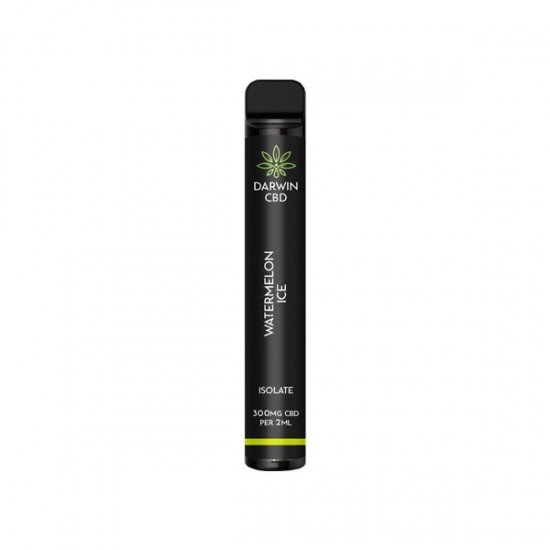 Darwin 300mg CBD Isolate Disposable Vape Device 600 Puffs - Flavour: Watermelon Ice