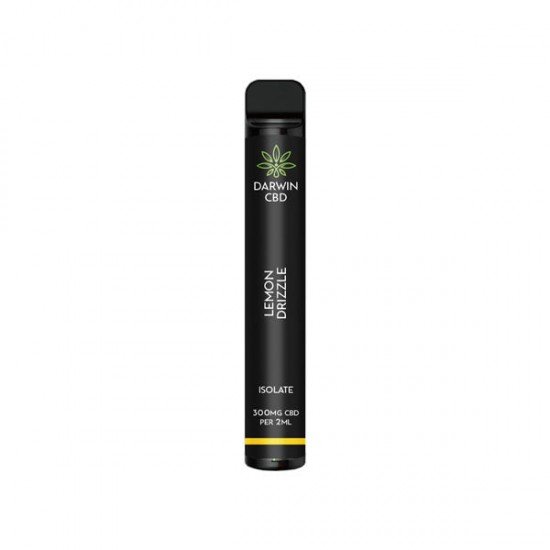 Darwin 300mg CBD Isolate Disposable Vape Device 600 Puffs - Flavour: Lemon Drizzle