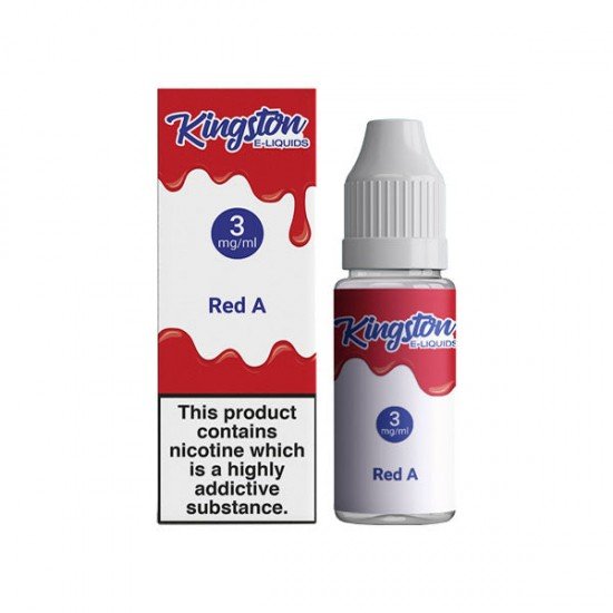 Kingston 3mg 10ml E-liquids (50VG/50PG) - Flavour: Red A