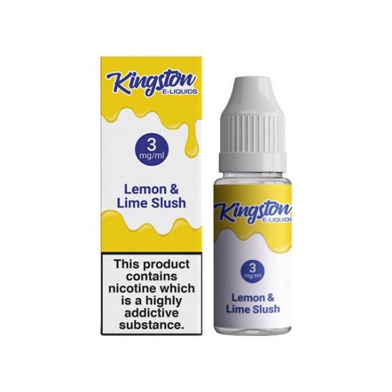 Kingston 3mg 10ml E-liquids (50VG/50PG) - Flavour: Lemon & Lime Slush