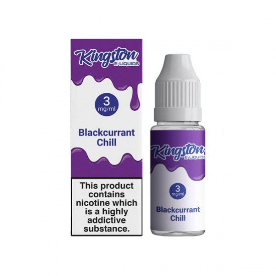 Kingston 3mg 10ml E-liquids (50VG/50PG) - Flavour: Blackcurrant Chill