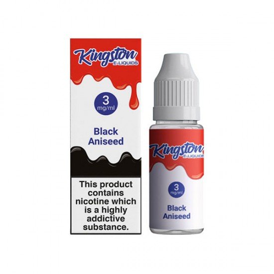 Kingston 3mg 10ml E-liquids (50VG/50PG) - Flavour: Black Aniseed