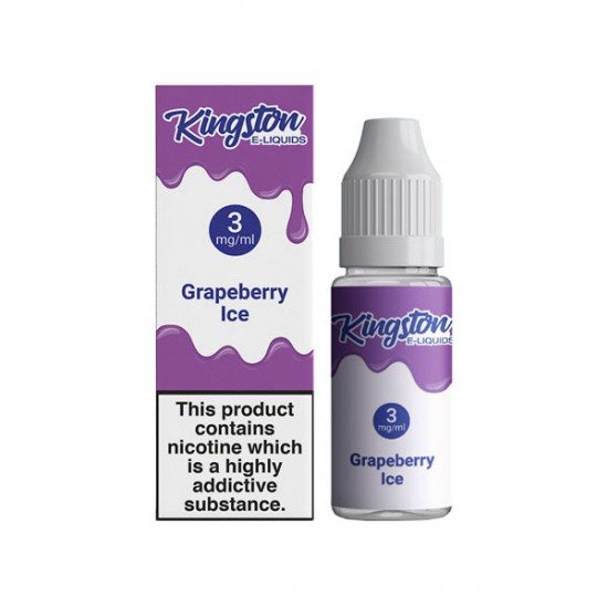 Kingston 3mg 10ml E-liquids (50VG/50PG) - Flavour: Grapeberry Ice