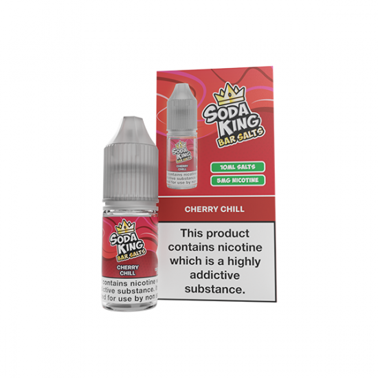 5mg Soda King Bar SALTS 10ml - (50VG/50PG) - Flavour: Cherry Chill