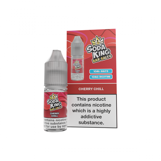 10mg Soda King Bar SALTS 10ml - (50VG/50PG) - Flavour: Cherry Chill