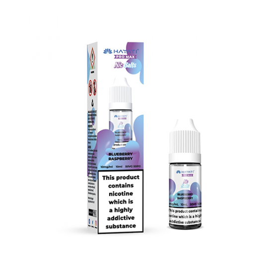 10mg Hayati Pro Max Nic Salts 10ml - Flavour: Blueberry Raspberry