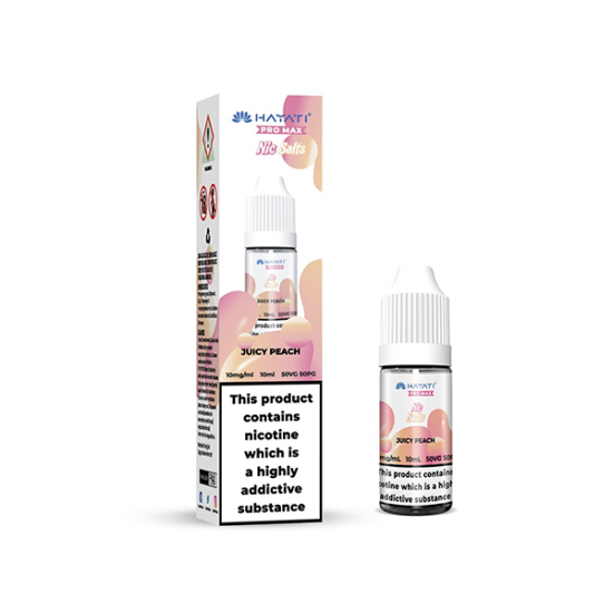 10mg Hayati Pro Max Nic Salts 10ml - Flavour: Juicy Peach