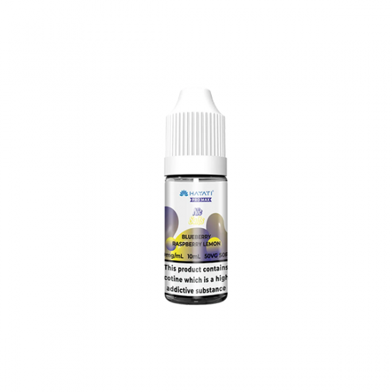 10mg Hayati Pro Max Nic Salts 10ml - Flavour: Blueberry Raspberry Lemon