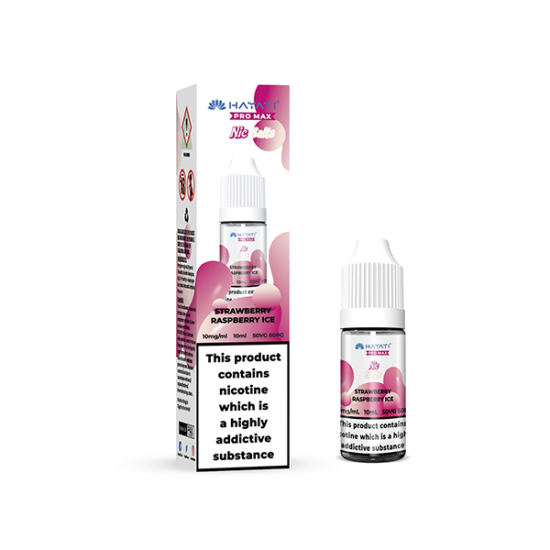 10mg Hayati Pro Max Nic Salts 10ml - Flavour: Strawberry Raspberry Ice