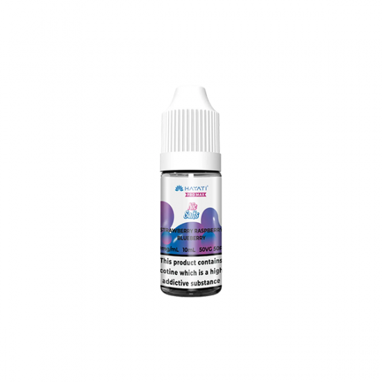 10mg Hayati Pro Max Nic Salts 10ml - Flavour: Strawberry Raspberry Blueberry